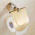 Toilet Golden Tissue Box Wall Mounted Paper Roll Holder Tissue Box