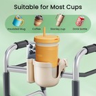 Guiseapue Cup Holder For Walker  Wheelchair Cup Holder With Phone Holder  Rol   