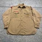 Boy Scouts Of America Official Uniform Sweet Orr Union Made Button Shirt Large