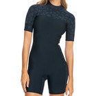 Roxy Women s 2mm Swell Series Black Short Sleeve Back Zip Spring Wetsuit  Size 8