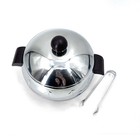 Vintage West Bend Penguin Aluminum Hot Cold Server Ice Bucket   Tongs Usa