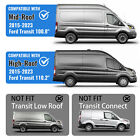Fits 15-23 Ford Transit Mid high Roof Passenger Side Sliding Door Window Glass