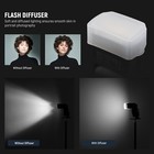 Neewer Flash Diffuser For Square Head Speedlite Flash   snap On Pc Diffusion Panel