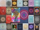 Indian Mandala Wall Hanging  Hippie Gypsy Bohemian Psychedelic Cotton Tapestry