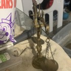 Antique Brass Balance Scale Ornate Base Collectible Mercantile Instrument