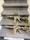 M4 Electric Airsoft Rifles W  Carry Handle  Stock  Sling  Sights  Cases