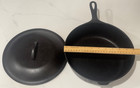Vintage Cast Iron Wagner Ware Sidney -0-   8 Chicken Fryer Pan With Lid 1088a