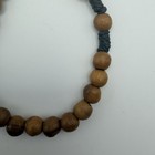 Vintage Wooden Rosary Beads Catholic Religious Crucifix Cross 12 Inches