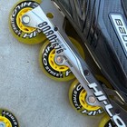 Bauer Roller Hockey Skates Men Size 8 Black Inline Hi-lo Street Wheels Rs Adult