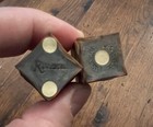 Vintage Double Riviera Las Vegas Gamble Casino Dice Brown Concave