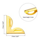 17mm Metal Book Corners  50pcs Photo Corners Book Corners  Gold Style 2