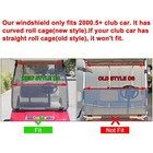 Golf Cart Fold Down Clear Windshield Windscreen For Club Car Ds 2000 5-up