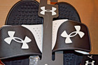 Ignite Pro Under Armour Slides Sandals White Black Mens Size 12