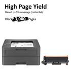 2pk Tn830xl Toner Compatible For Brother Tn830 Xl Dcp-l2640dw Hl-l2465 Mfc-l2820