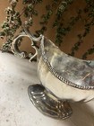 Mid-century Vintage Hollywood Regency Silverplate Gravy Or Sauce Boat 
