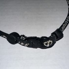 Phiten Classic Star Titanium Single Strand Necklace Black - 18 Inch