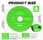 5 Pcs Glass Cutting Disc For Angle Grinder  4  Ceramic Tile Cutter Blade  Ultra-