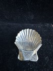 Vintage Sterling Silver Mexico Scallop Clam Shell Ring ash Tray Dish 18 5 Grams
