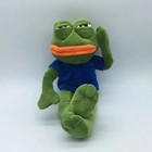 45cm Sad Frog Plush Toy Soft Stuffed Pillow Expression Pepe The Sad Frog Animal