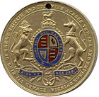 1902 King Edward Vii   Queen Alexandra Coronation Medal - Colorized -   Ec 6622