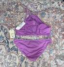 Billabong Sol Searcher High Neck Bikini Top   Lowrider Bottoms Sz L Nwt