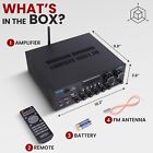 Pyle 300watt Multi-channel Power Amplifier W bluetooth  Hdmi Inputs outputs
