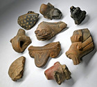 9 Rare Ancient Pottery Fragments Venezuela 1000 Bc