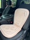 Deer Leather Seat Cushion  Mexican Art  Respaldo De Cuero Para Carro Con Venado
