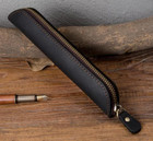 Hot Quality Genuine Leather Fountain Pen Case Cowhide Single Pen Holder Case