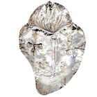 Vtg 800 Silver Catholic Ex Voto Sacred Heart Embossed Tama Milagro Offering