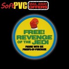 Star Wars Vintage  mail-away Offer  Free Admiral Ackbar Soft Pvc Patch coaster