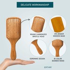 Erthri Bamboo Wooden Hair Brush Natural Comb Detangling