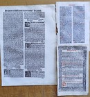 6 Early Printed Post Incunable Leaves  e  - 1487 1550