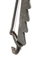 Rare Antique Wrought Iron Saw Tooth Trammel Hook Adjustable Hearth Pot Hanger