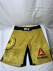 Ufc Reebok  Shorts Mens Size 30    Yellow Black Mma Training Athletic