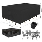 Heavy Duty 600d Patio Furniture Cover Waterproof Outdoor Table Protector 108 In