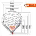 Heart Cookie Cutter Set - 7 Pieces Heart Cookie Cutter For Valentine s Day - Sta