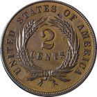 1864 Two  2  Cent Piece  small Motto  Nice Bu Details Key Date Great Eye Appeal