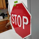 Stop Sign 30  Authentic Retired Street Traffic Road Sign Lot 12-523