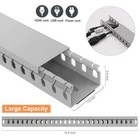 Cable Raceway Kit  138 Inch Open Slot Wiring Raceway Duct With Cover Cable Manag