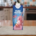 Pure Protein Strawberry Protein Shake 30g Complete Protein Ready To Drink 12 Ct