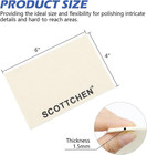Scottchen 4pcs Wool Cloths For Buffing polishing And Lapping  6  X 4  X   