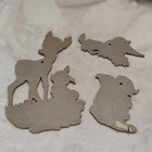 Vintage Bambi Disney Wall Hanging 3pc Set Decor Nursery Kids Room Flower Thumper