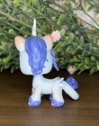 Lps   Littlest Pet Shop Blue Unicorn Custom Ooak Hand Painted - By Lpscobalt