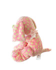 Baby Ganz Puppy Dog Pink Green Speckle Spots Bow Lovey Plush Soft Toy