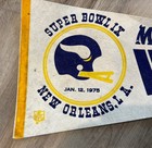 Minnesota Vikings 1977 Nfl Football Pennant Super Bowl Xi Vintage