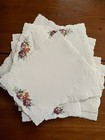 Hallmark  Floral Scalloped Stationery Set 15 Sheets 17 Envelopes Embossed Elegan