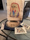 Ancient Egyptian Artwork And Silver Plate Bundled Package
