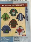 Herrschners Felt Street Ugly Christmas Sweaters Felt Ornament Kit  5 Set Of 6
