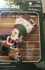 Vintage Bucilla Felt Christmas Eve Felt Stocking Kit 48769 New Puppy